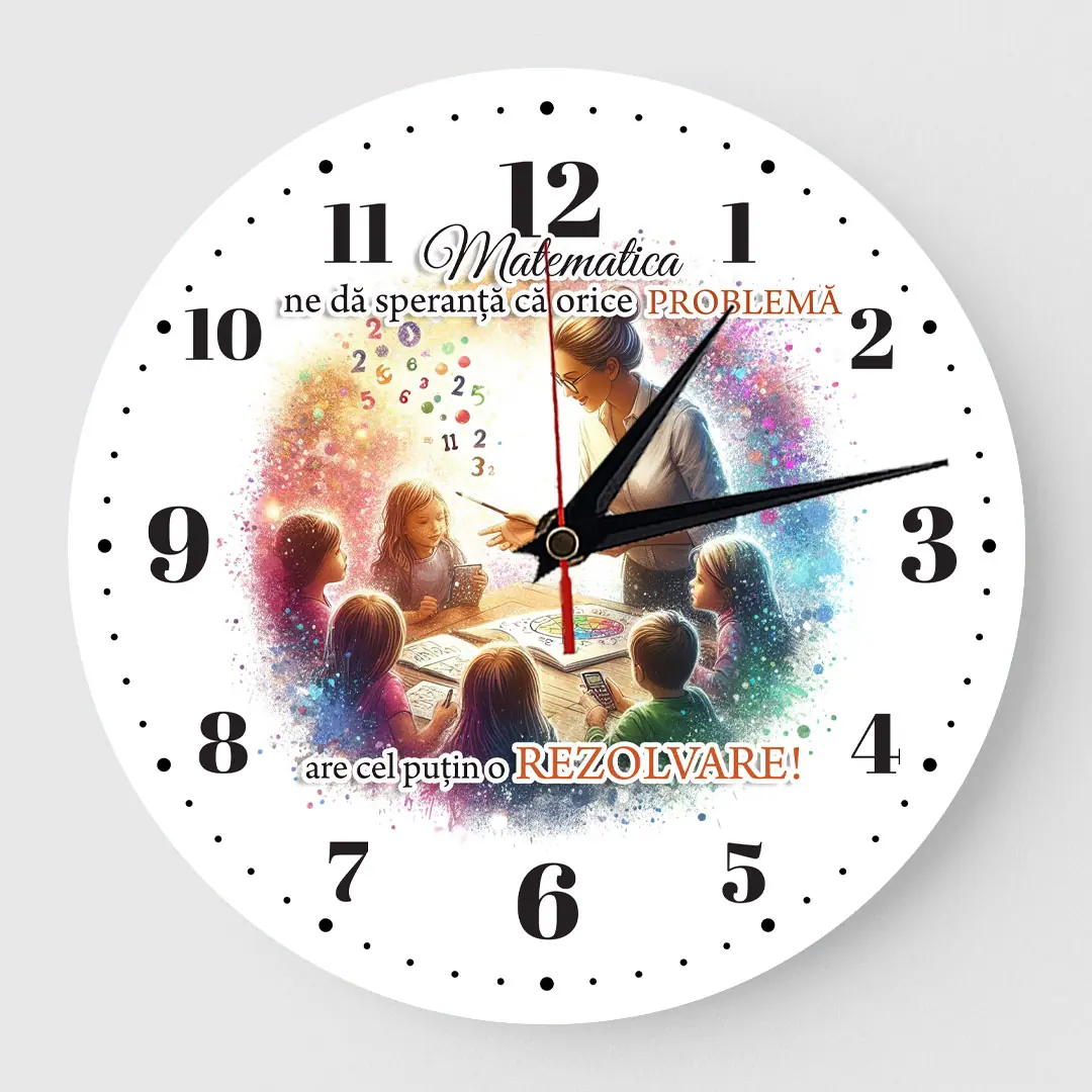 Ceas Personalizat profesoara Matematica 01