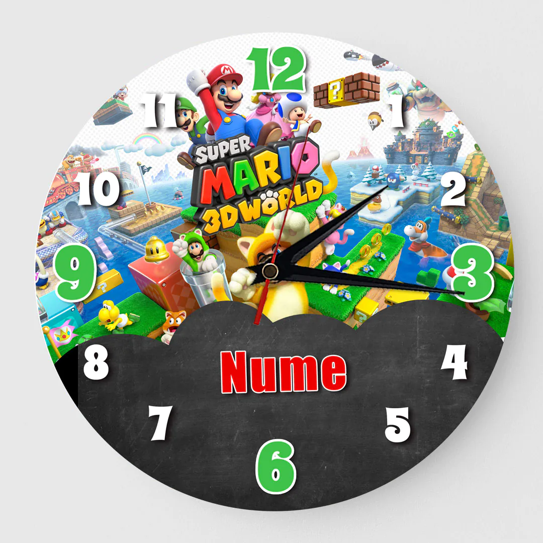 Ceas Personalizat Super Mario 3D World