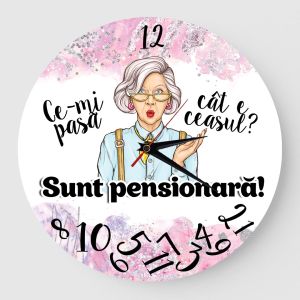 Ceas pensionara - cadou pensionare sweet pink