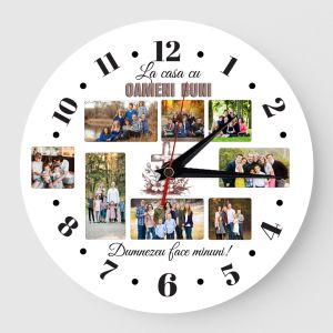 Ceas personalizat La casa cu oameni buni 8 poze