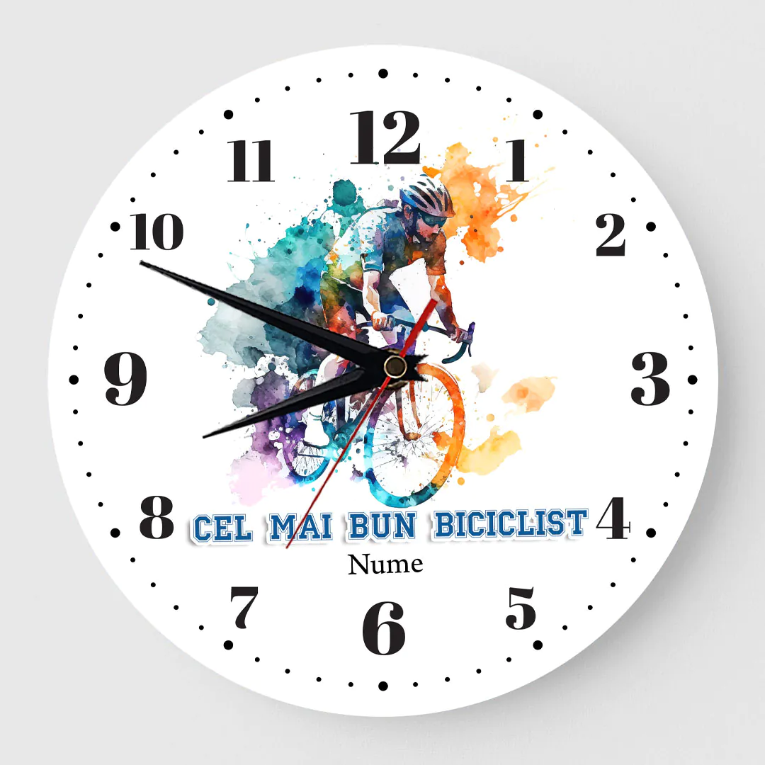 Ceas personalizat biciclete ciclist 01