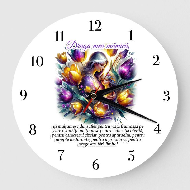 Ceas personalizat cadou mama 05