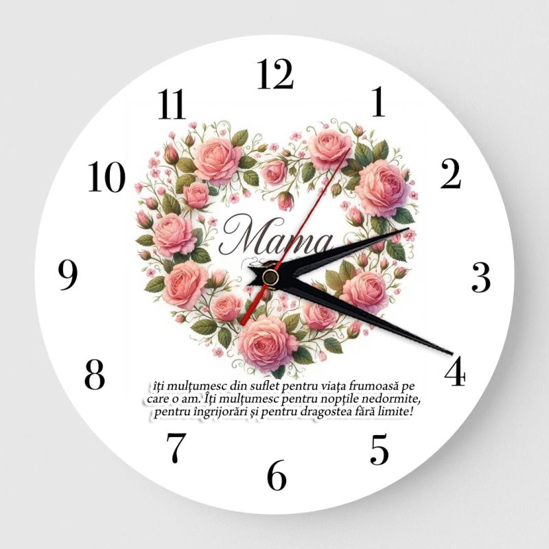 Ceas personalizat cadou mama 06