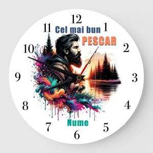 Ceas personalizat cel mai bun pescar 01