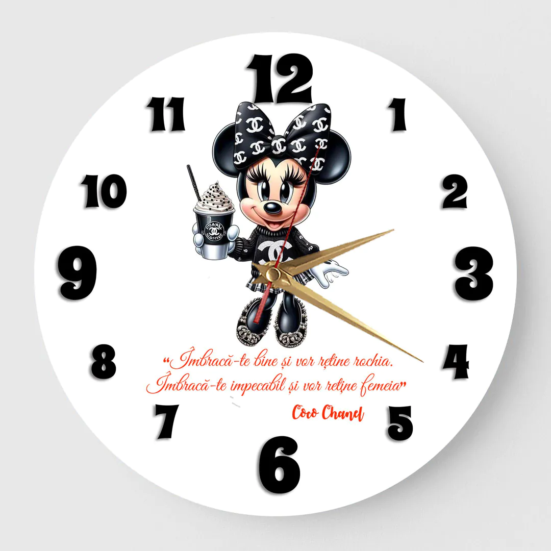Ceas Personalizat Minnie Coco Chanel 01