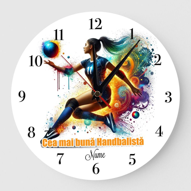 Ceas personalizat handbal feminin 01