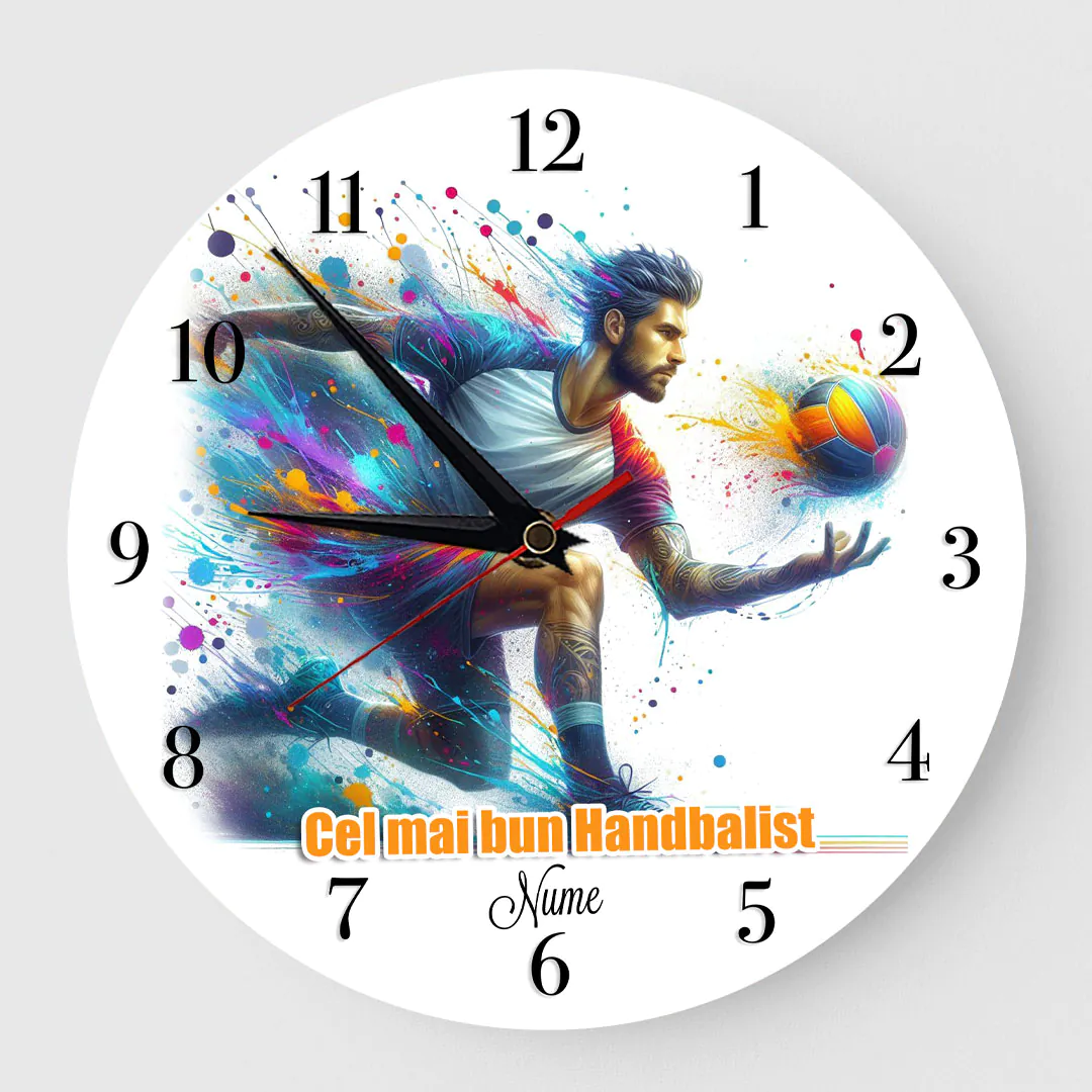 Ceas personalizat handbal masculin 01