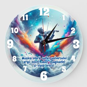 Ceas personalizat muzica violonist 01