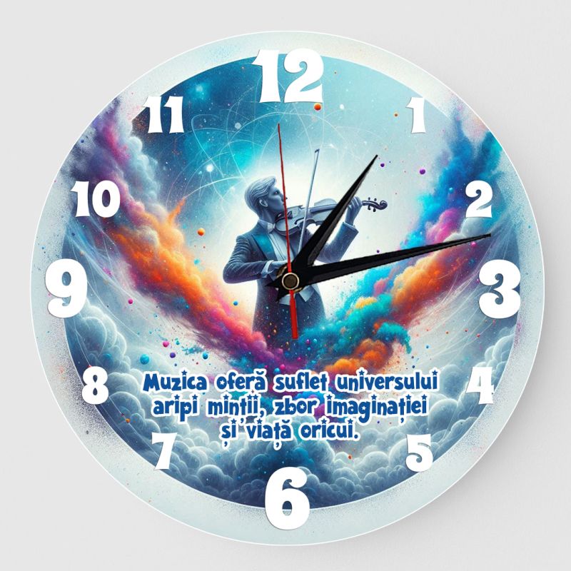 Ceas personalizat muzica violonist 01