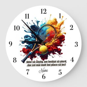 Ceas personalizat racheta de tenis Romania 01