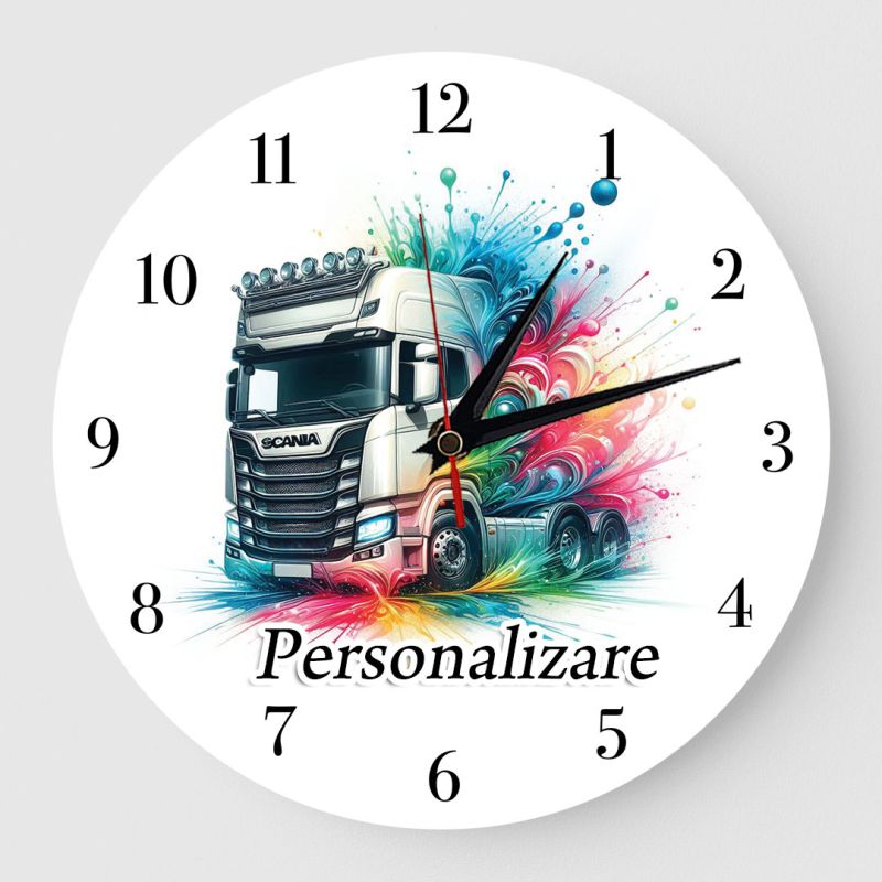 Ceas personalizat sofer tir Scania 01