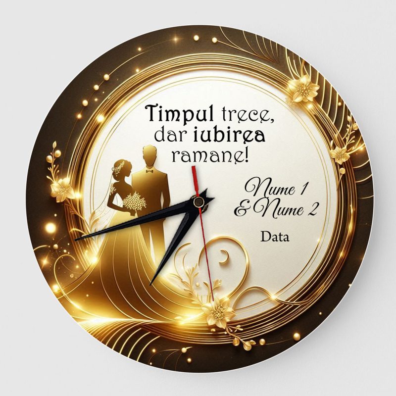 Ceas Personalizat Aniversare Casatorie - Timpul