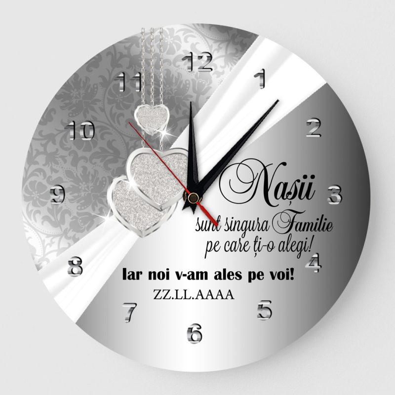Ceas cadou pentru nasii sunt singura familie gri