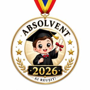 Medalie Absolvent Felicitari Baiat Acrilic