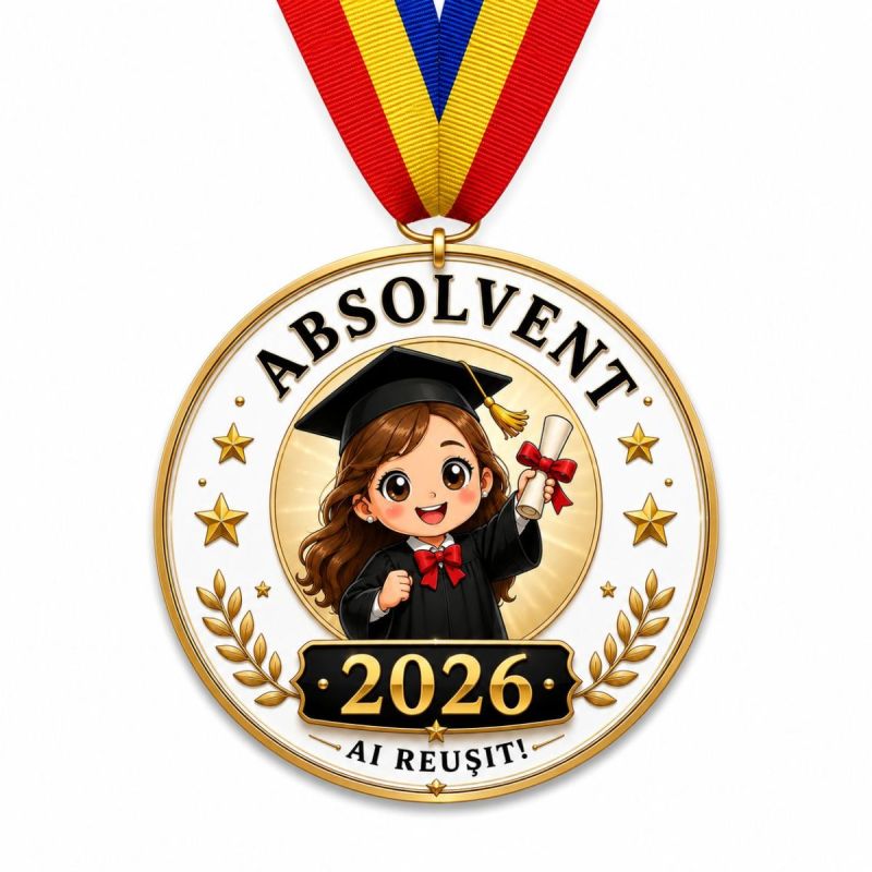 Medalie Absolvent Felicitari Fata Medalie Absolvent Felicitari Fata