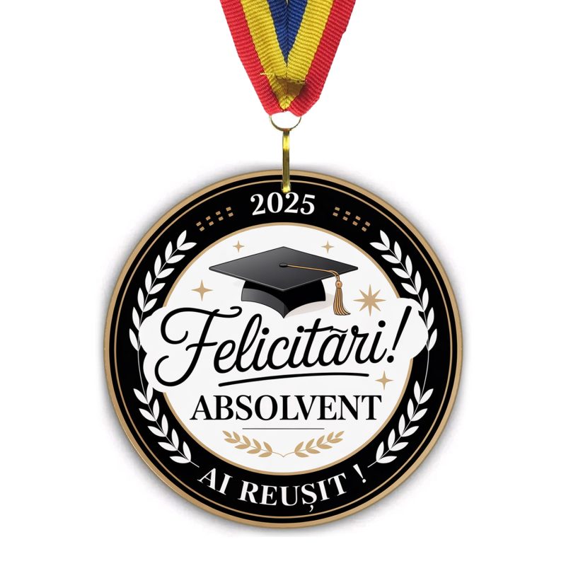 Medalie Absolvent Felicitari Model 2 - Acrilic - 7 cm