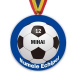 Medalie Personalizata Fotbal Colorata - Acril