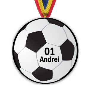 Medalie Personalizata Fotbal Minge - Acril