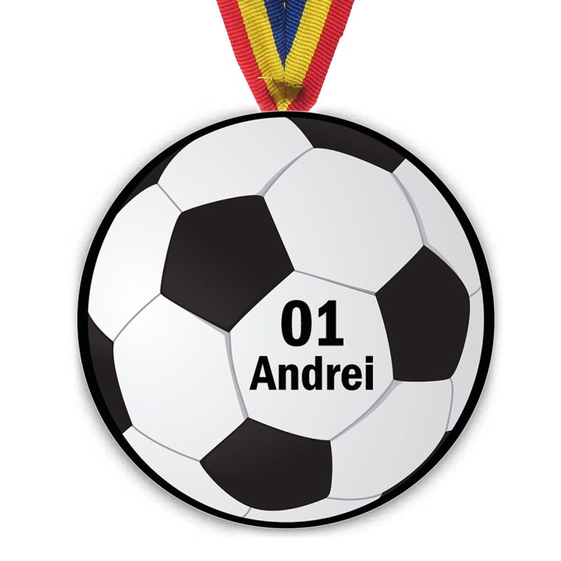 Medalie Personalizata Fotbal Minge - Acril