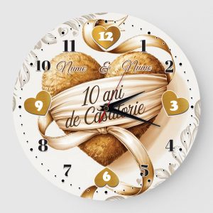 Ceas cadou 10 ani casatorie inima