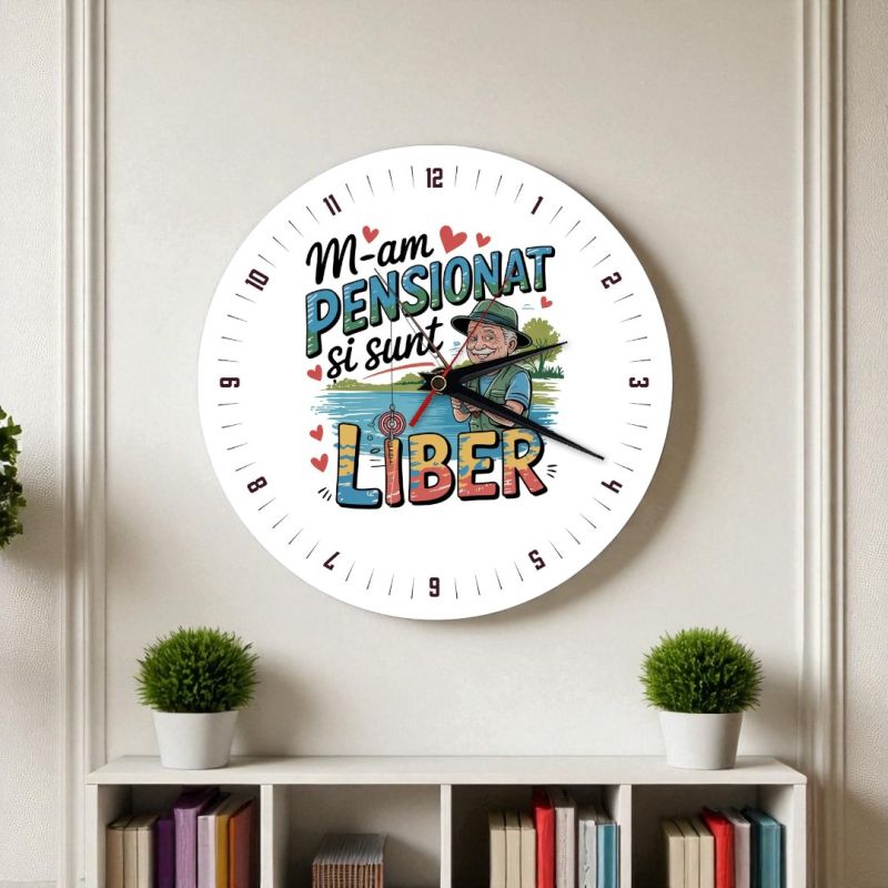 Ceas cadou pensionar liber la pescuit personalizat
