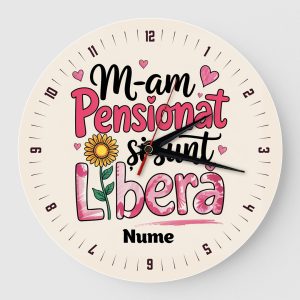 Ceas cadou pensionara libera personalizat