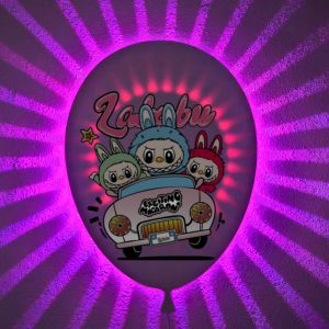 Lampă de perete personalizată - iluminare LED Labubu