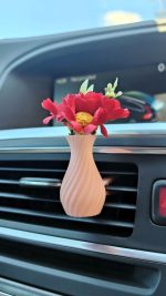 Minivaza auto pentru flori odorizant clip 01