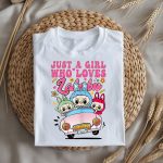 Tricou personalizat just a girl who loves labubu