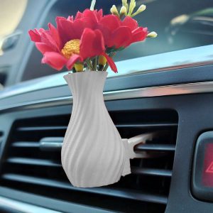 Minivaza auto pentru flori odorizant clip 01