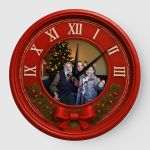 Ceas cu Poza Model Cadou Craciun rosu