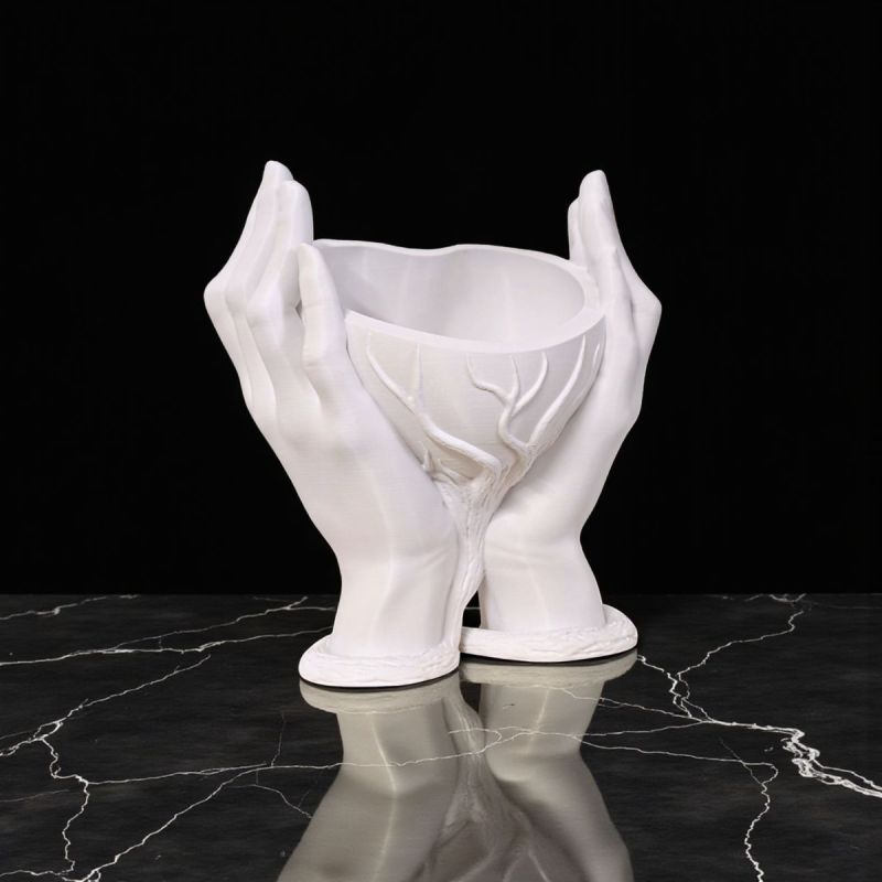 Vaza decorativa suport - Love Hands and Heart