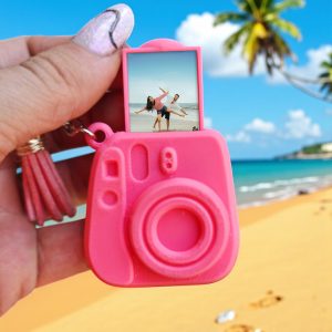 breloc personalizat polaroid