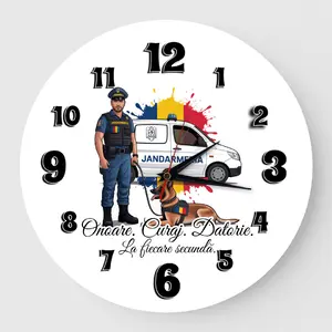 Ceas personalizat Jandarmeria cu caine
