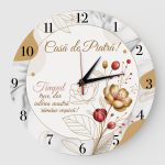 Ceas Casa de piatra gold red flowers fara nume