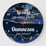 Ceas cadou la casa cu nasi buni marmura albastra