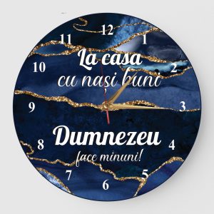 Ceas cadou la casa cu nasi buni marmura albastra