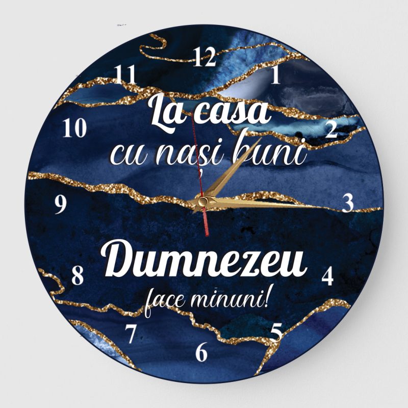Ceas cadou la casa cu nasi buni marmura albastra