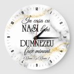 Ceas cadou la casa cu nasi buni marmura gri
