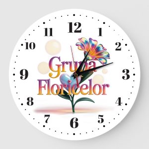 Ceas perete Grupa Floricelelor Pastel