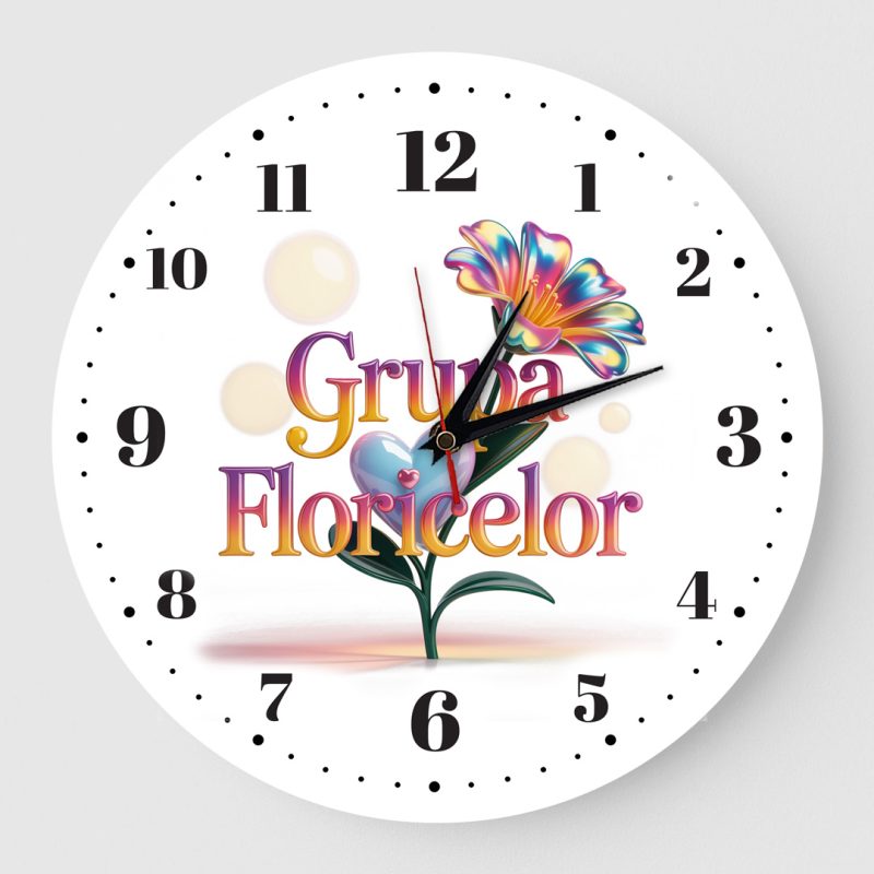 Ceas perete Grupa Floricelelor Pastel