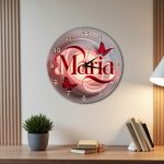 Ceas personalizat Maria 02 Fluturi