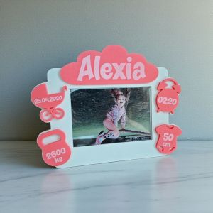 Rama foto bebe personalizata fetita