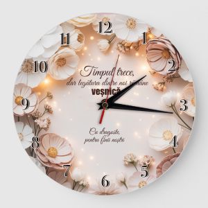 Ceas cadou pentru fini Pastel Garden