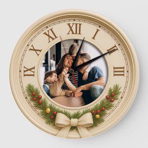 Ceas cu Poza Model Cadou Craciun crem