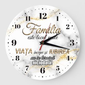 Ceas Familia este acolo Stil marmura