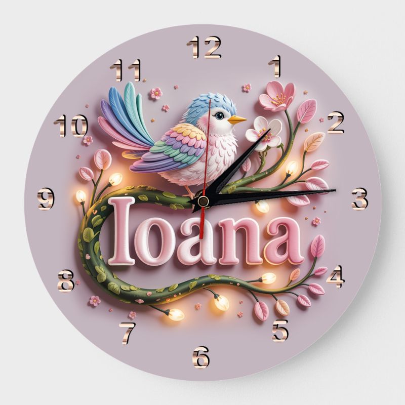 Ceas cadou Ioana pasare albastra 07 Ceas cadou Ioana pasare albastra 07