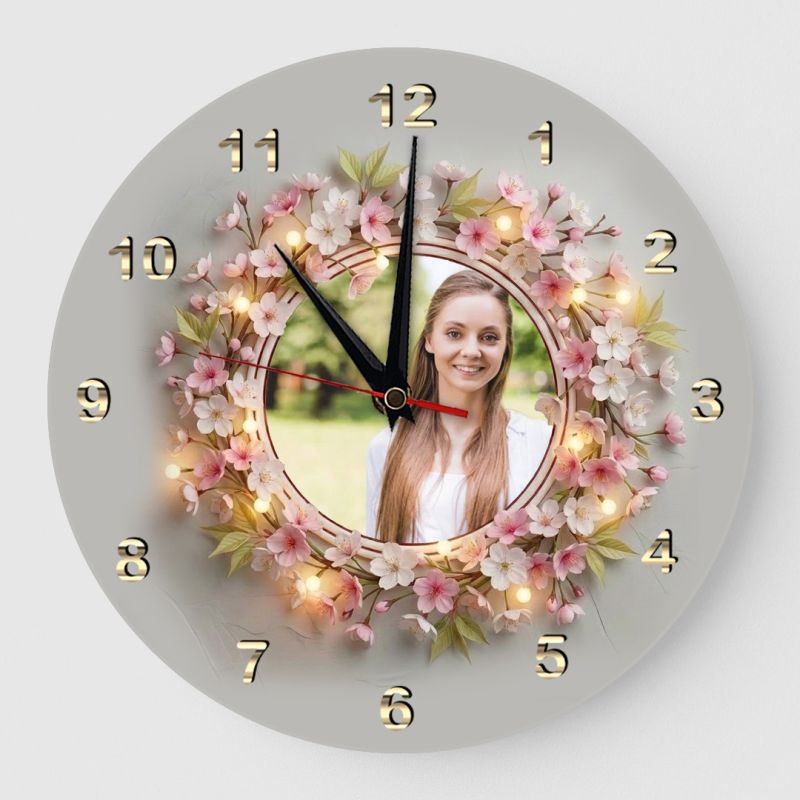 Ceas cadou cu poza flori de cires Ceas cadou cu poza flori de cires