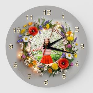 Ceas cadou cu poza flori de camp
