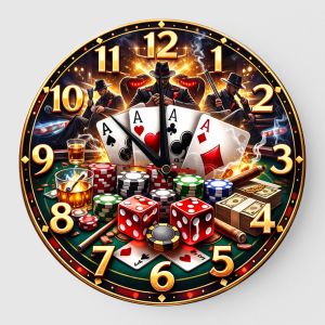 Ceas de perete Poker 01